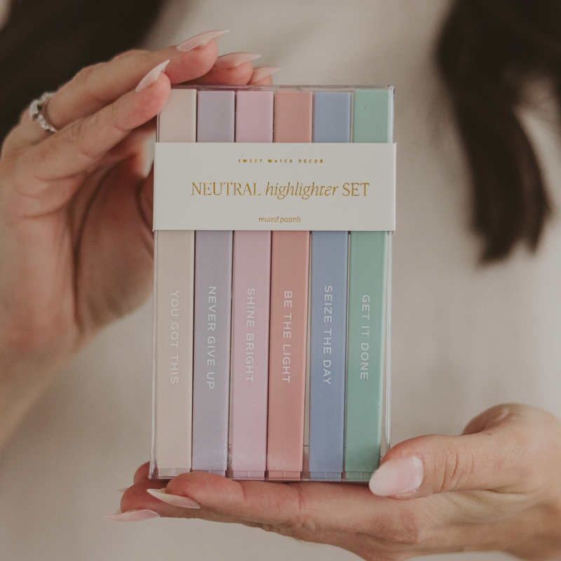 Neutral Highlighter Set β 6 Muted Colors