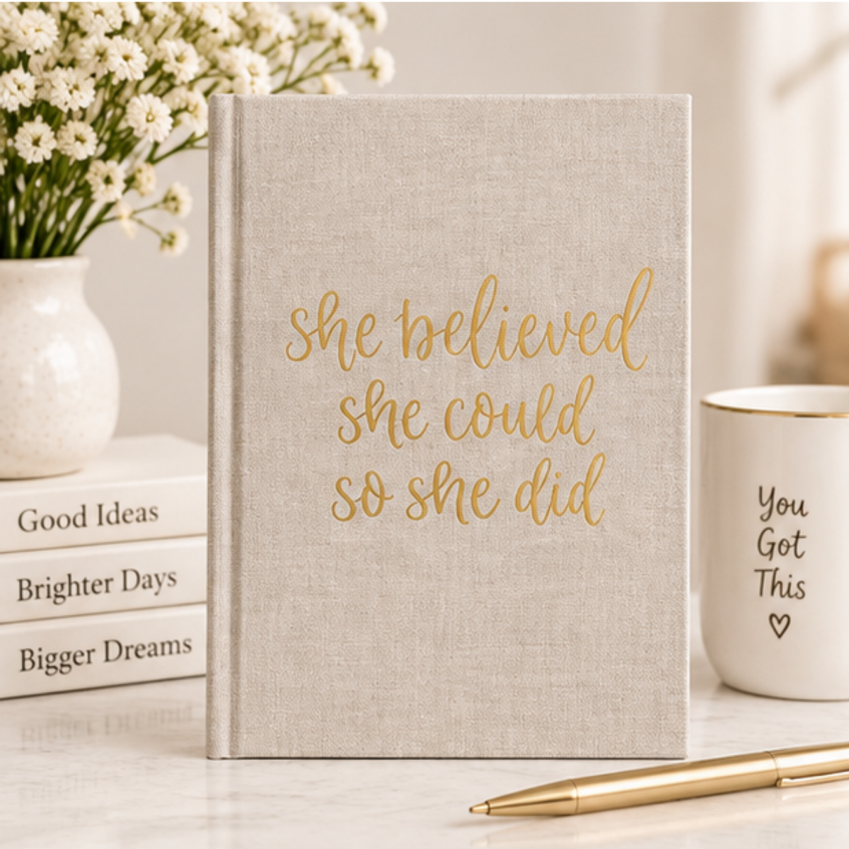 She Believed She Could So She Did – Tan Fabric Journal