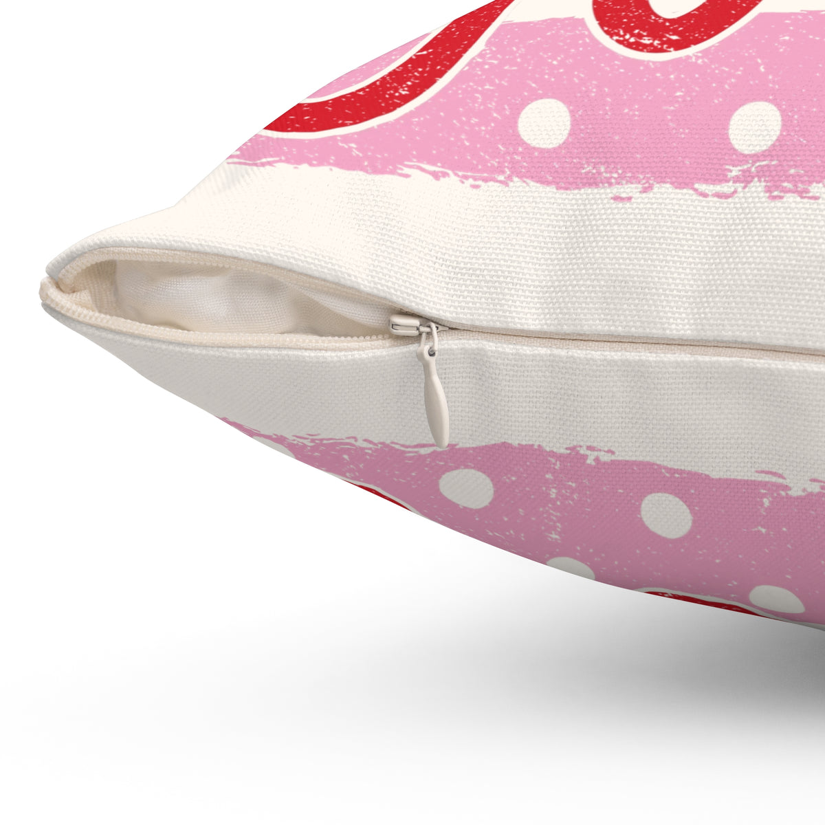 Holly Jolly pillow | Holiday throw pillow, festive pink script