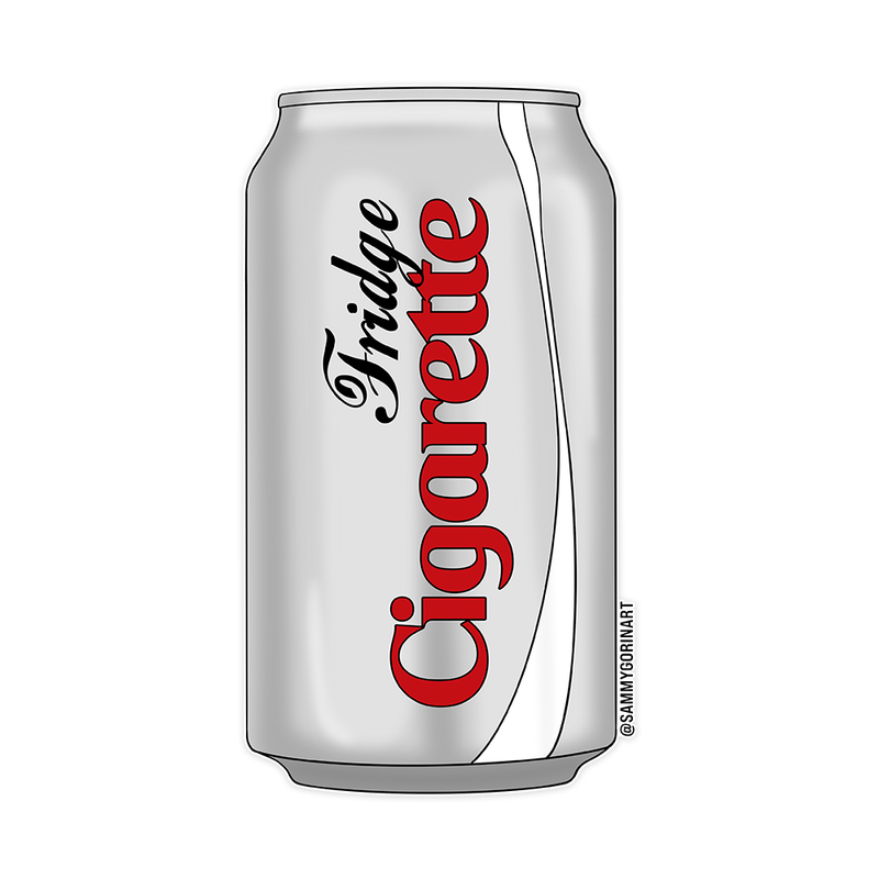 Fridge Cigarette Sticker