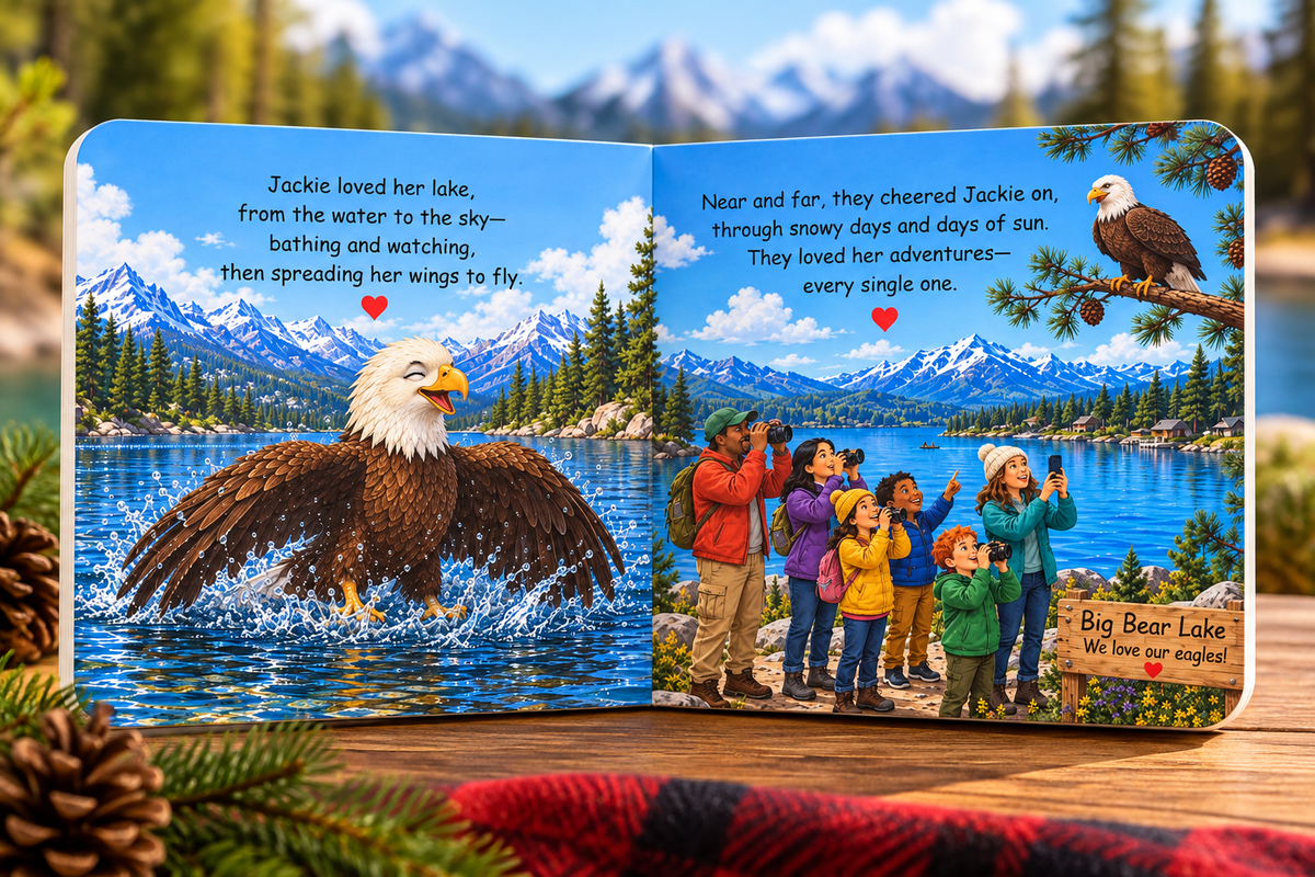 Jackie of Big Bear Lake Board Book | Eagle Storytime Baby Book