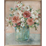 Walnut frames with Peach Blush artwork by Carol Robinson, displayed in a Kendrick Home interior setting.