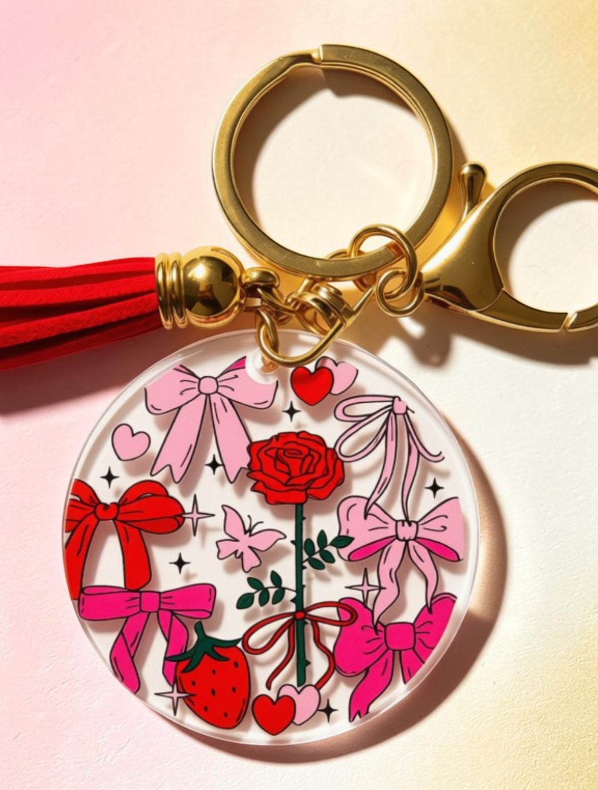 Enchanted Rose Keychain | Fairytale Gift