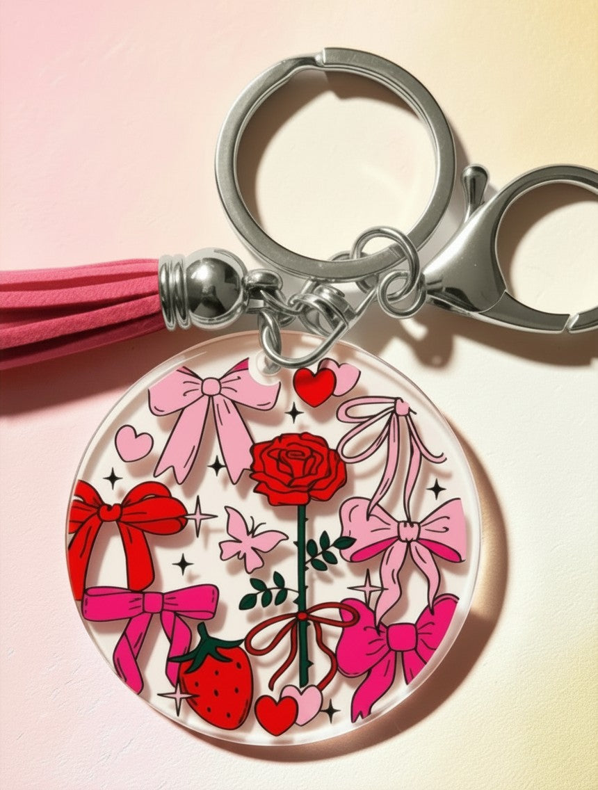 Enchanted Rose Keychain | Fairytale Gift