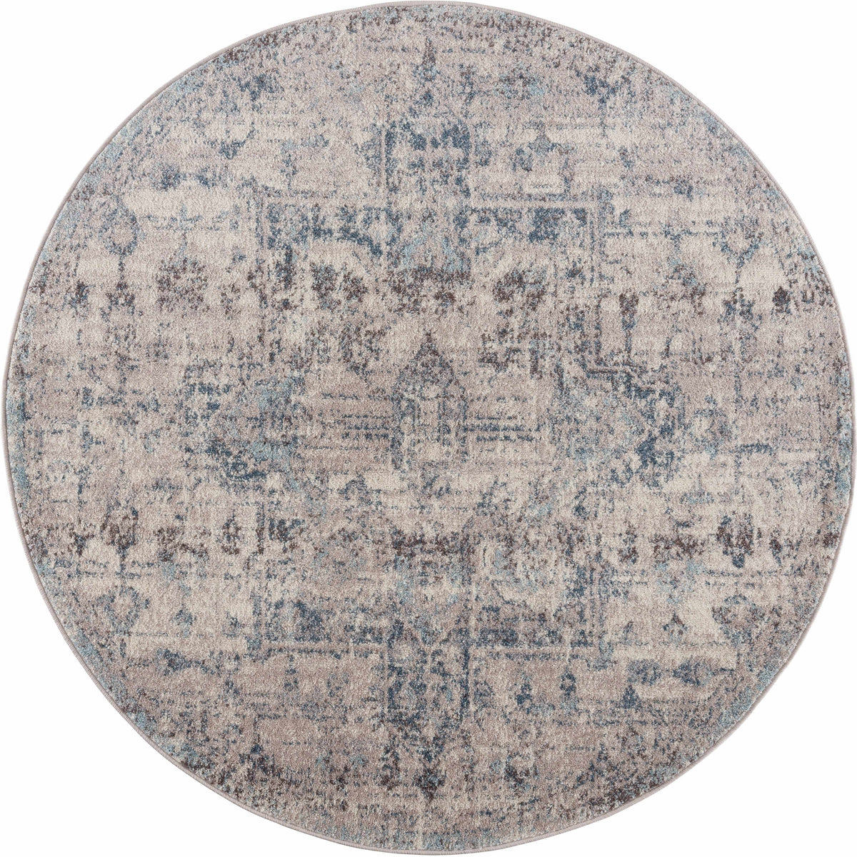 Hauteloom Orrick area rug with intricate geometric design in red and neutral tones, showcasing plush texture and modern style.