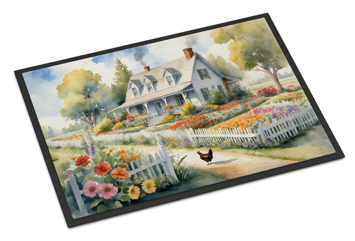 Chicken Farmhouse Garden Doormat