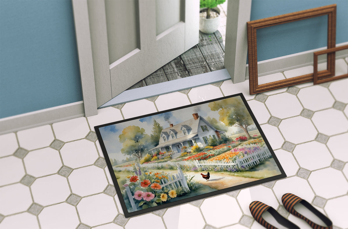 Chicken Farmhouse Garden Doormat