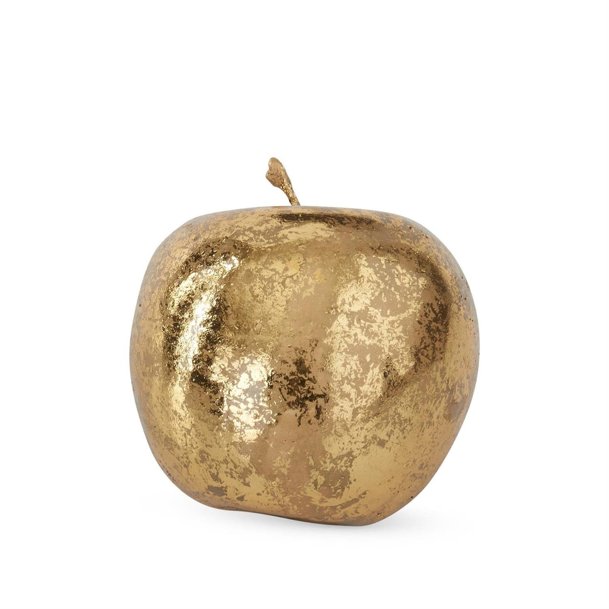 Gold decorative apples for fall and holiday decor, tabletop accessory with a shiny, elegant finish from Shop Holly J Home.