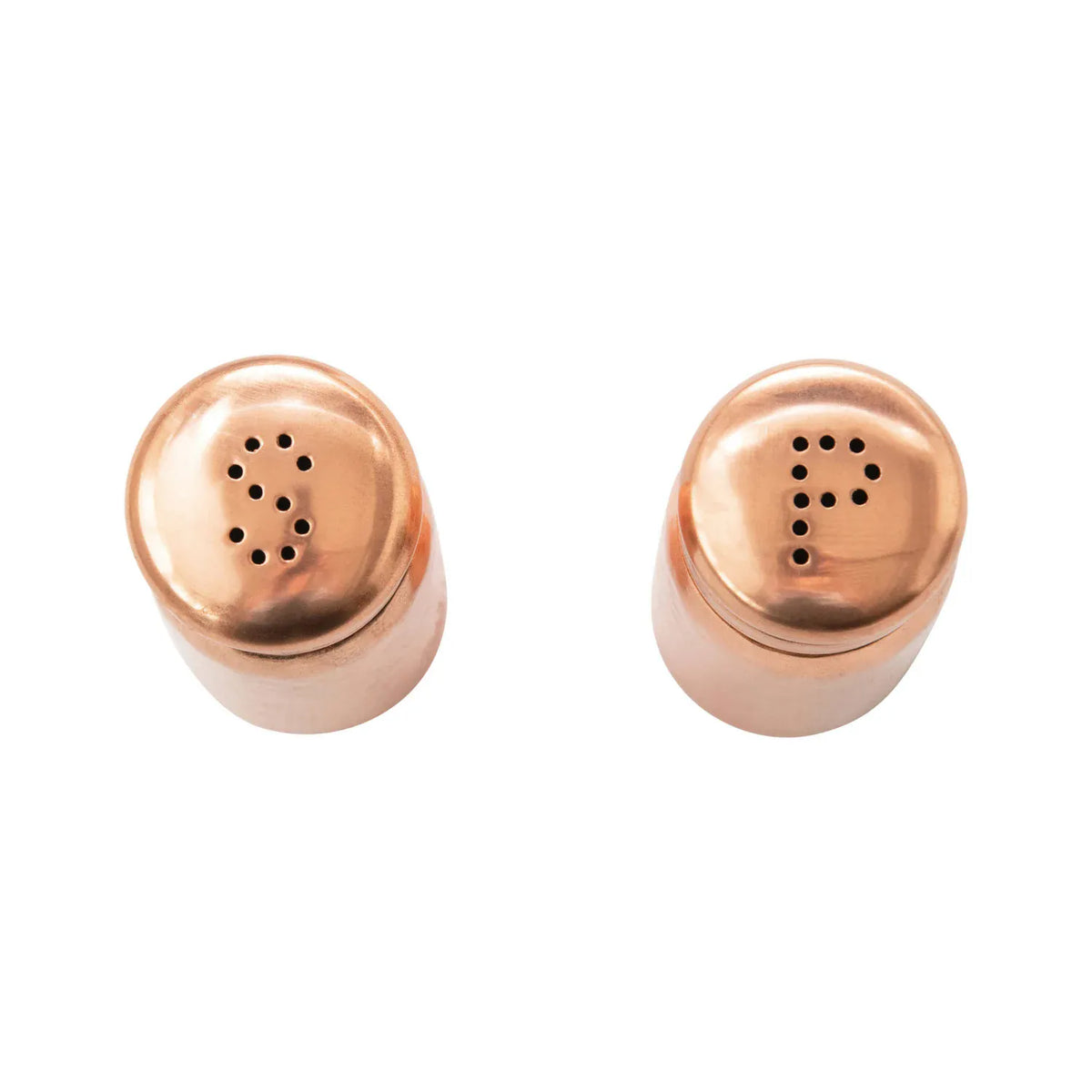 Hammered stainless steel salt and pepper shakers set of 2 for rustic modern kitchen decor, durable kitchen accessories.