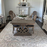 Cream washable area rug from Hauteloom, 8x10 size, featuring a soft, plush texture and modern design perfect for living spaces.