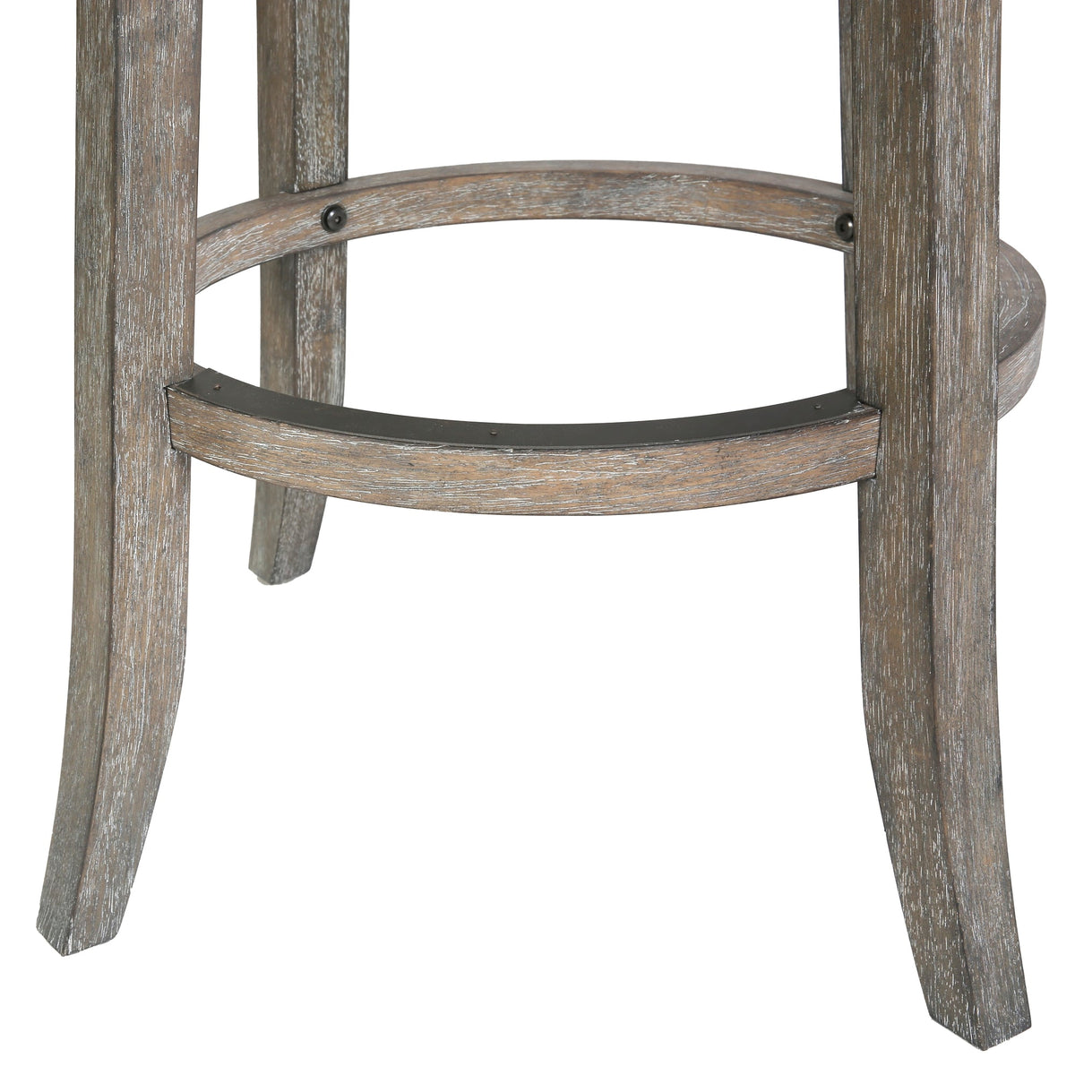 Carolina Barstool Eden stool with gray seagrass woven seat and wooden legs, modern furniture piece for seating.