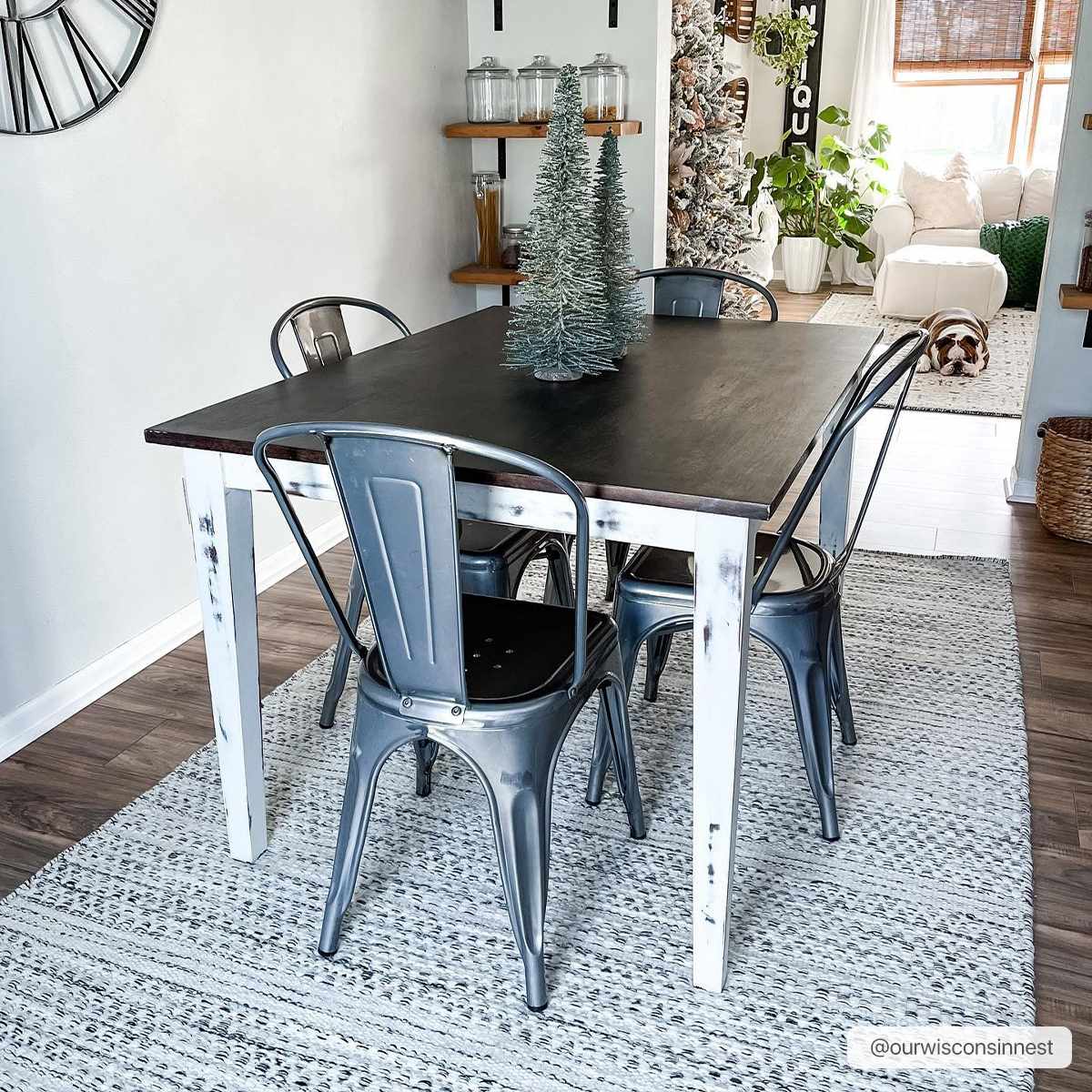 Williford wool area rug by Hauteloom with intricate pattern in neutral tones, perfect for living room or bedroom decor.
