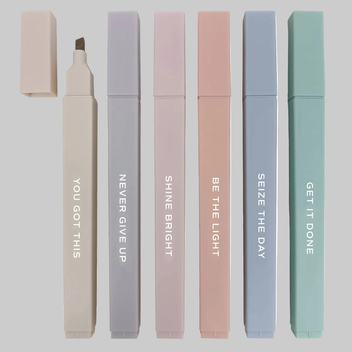 Neutral Highlighter Set – 6 Muted Colors
