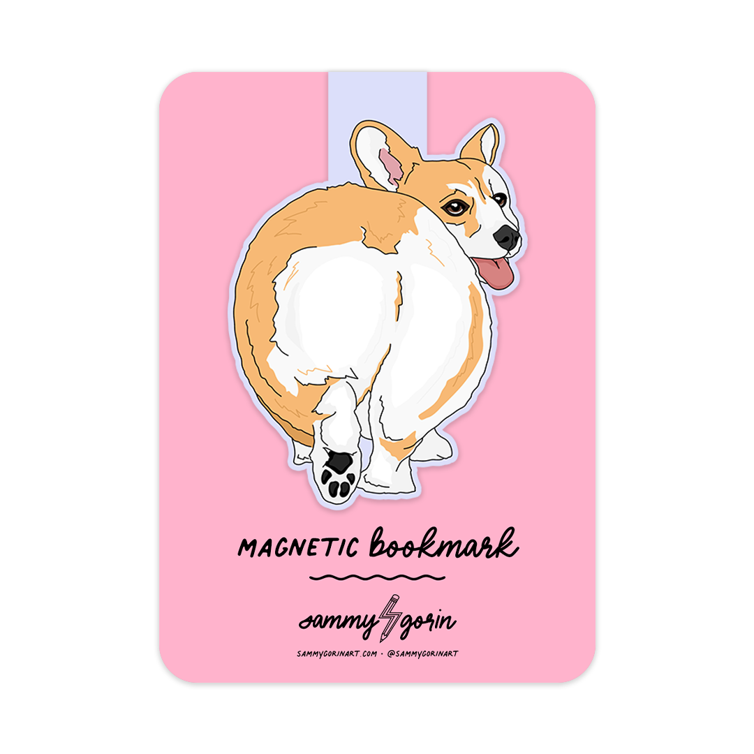 Corgi Butt Magnetic Bookmark